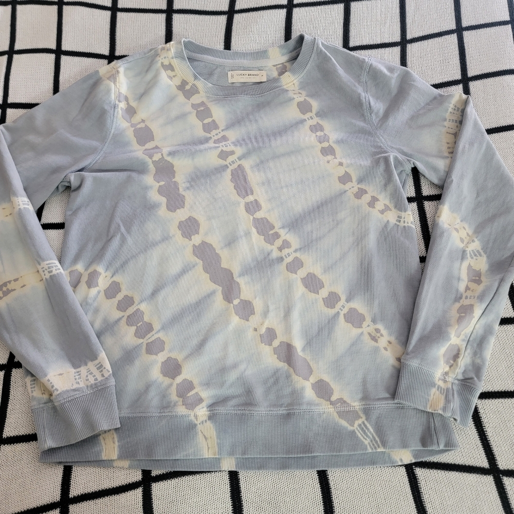 Lucky Brand Women's Tie-dye Crew Neck Sweatshirt